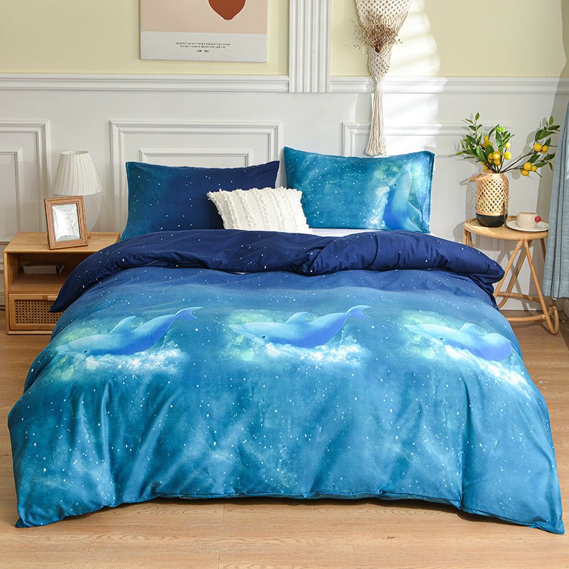 Brushed Single Duvet Cover Student Dormitory Quilt Cover Bedding - Jaazi Intl