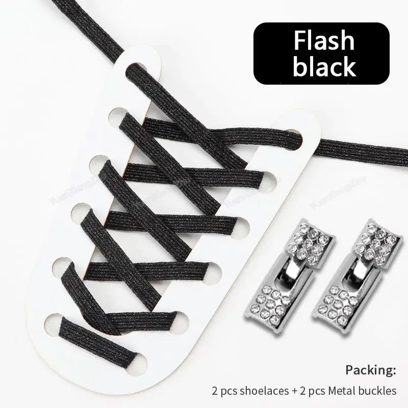 LACED LINK "CROSS LOCK" Flash black