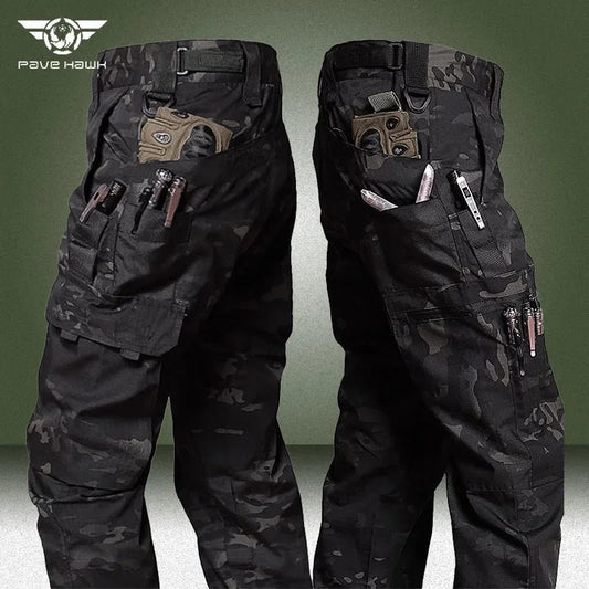 Camo Tactical Pants Men Military Waterproof Ripstop SWAT Combat Trousers Outdoor Multi-pocket Wear-resistant Army Cargo Pant - Jaazi Intl