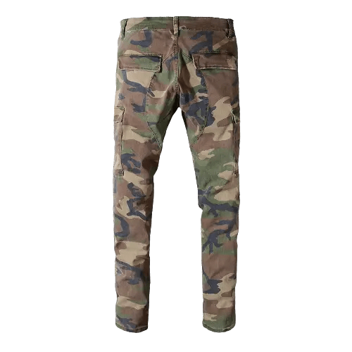 Camouflage Ripped Jeans - Jaazi Intl