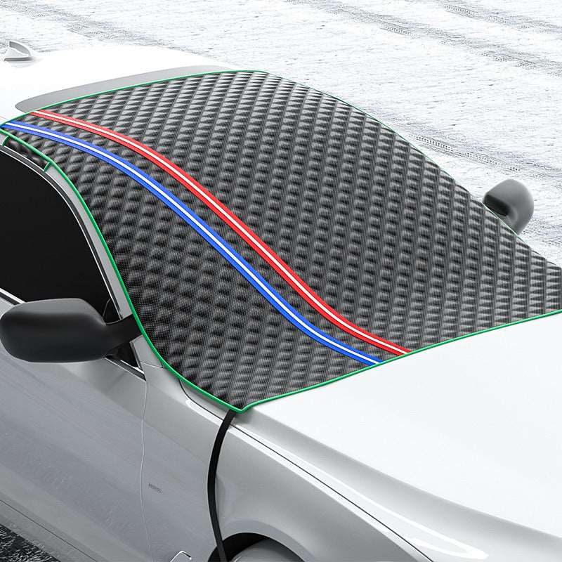 Car Sun Shade Half Car Cover Winter Anti-freezing Rain Frost Sun Block And Dustproof Sunshade Half-length Car Cover Snow Cover - Jaazi Intl