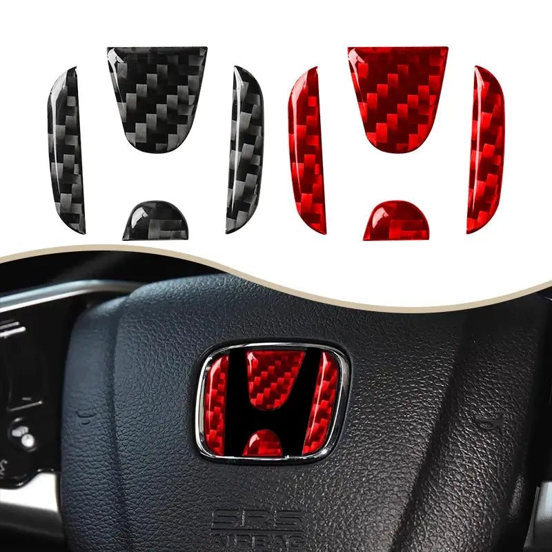 Carbon Fiber Car Steering Wheel Sticker - Jaazi Intl