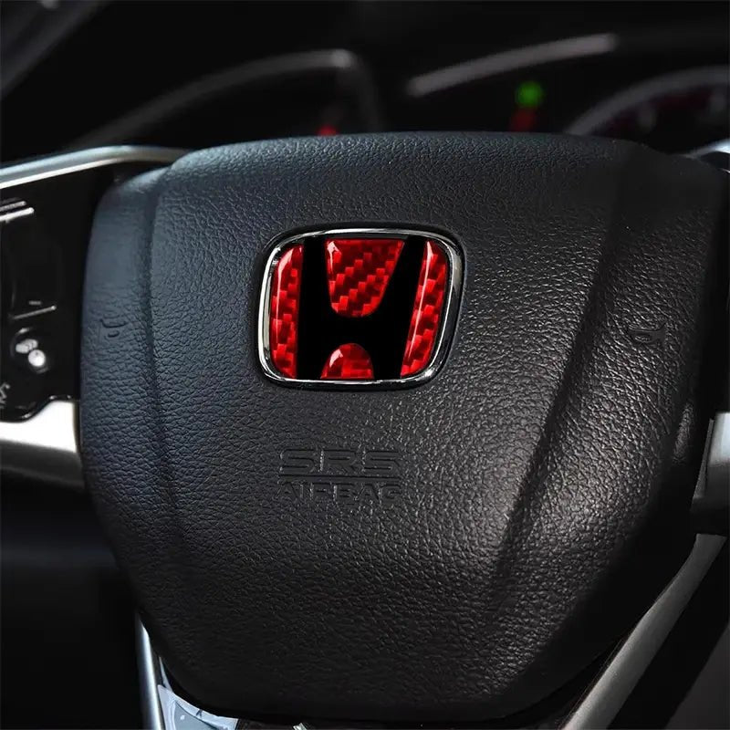 Carbon Fiber Car Steering Wheel Sticker - Jaazi Intl