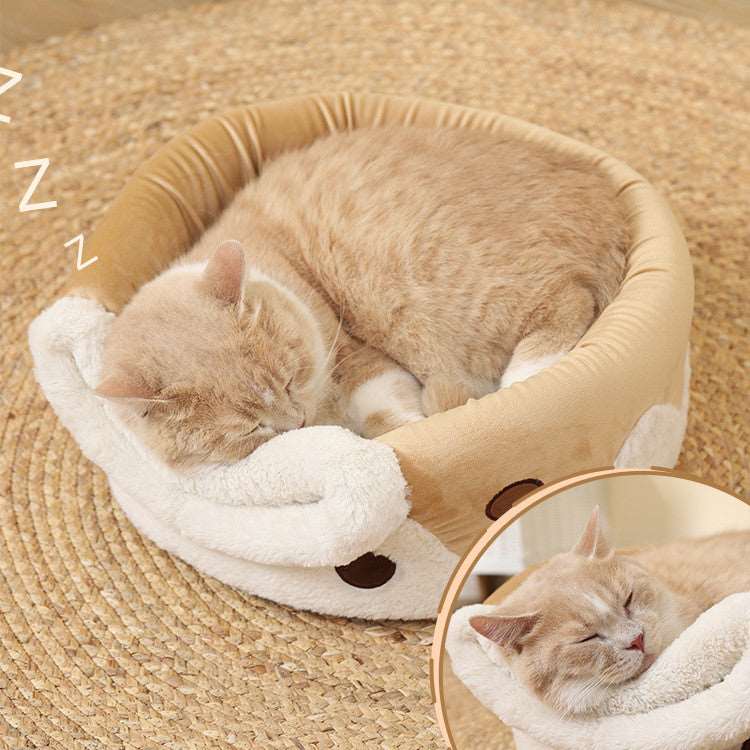 Cartoon Dual-purpose Milk Tea Cup Cat Litter Fully Enclosed - Jaazi Intl