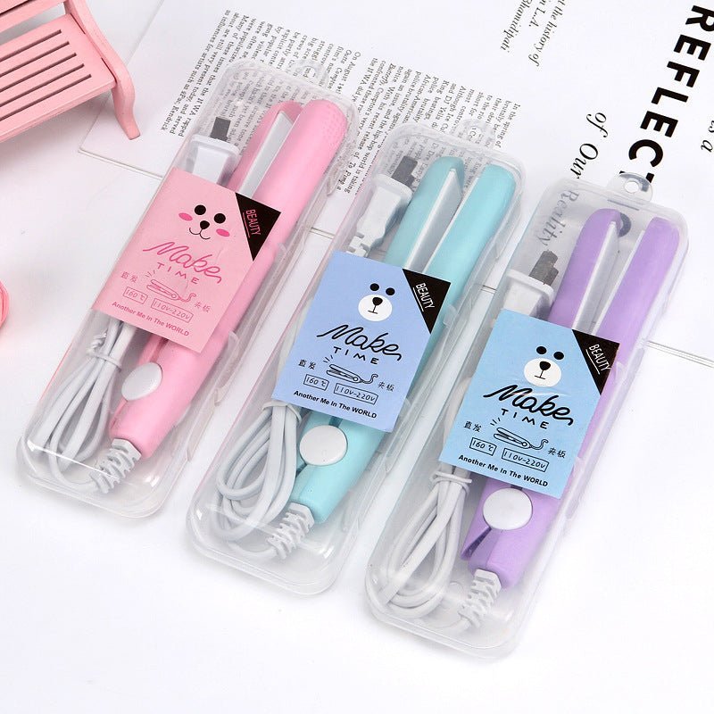 Cartoon Hair Straightener Splint Mini Student Small Power - Jaazi Intl