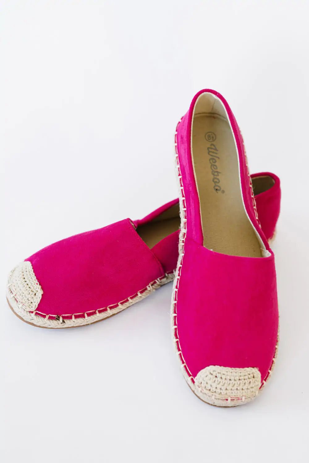 Casual Fuchsia Espadrille Shoes - Jaazi Intl