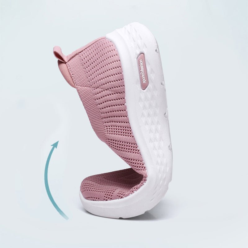 Casual Mesh Shoes Sock Slip On Flat Shoes For Women Sneakers Casual Soft Sole Walking Sports Shoe - Jaazi Intl