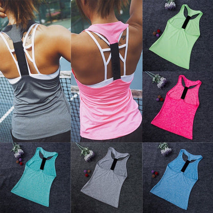 Casual Sleeveless Women Yoga Shirts - Jaazi Intl