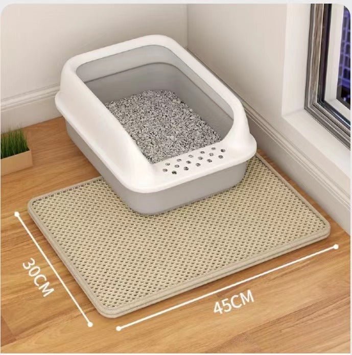 Cat Litter Mat Double Layer Filter Anti-bring Out - Jaazi Intl