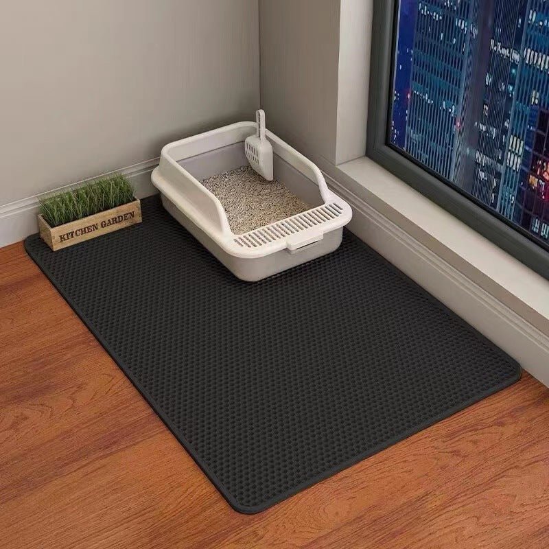 Cat Litter Mat Double Layer Filter Anti-bring Out - Jaazi Intl