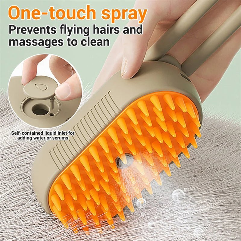 Cat Steam Brush Steamy Dog Brush 3 In 1 Electric Spray Cat Hair Brushes For Massage Pet Grooming Comb Hair Removal Combs Pet Products - Jaazi Intl