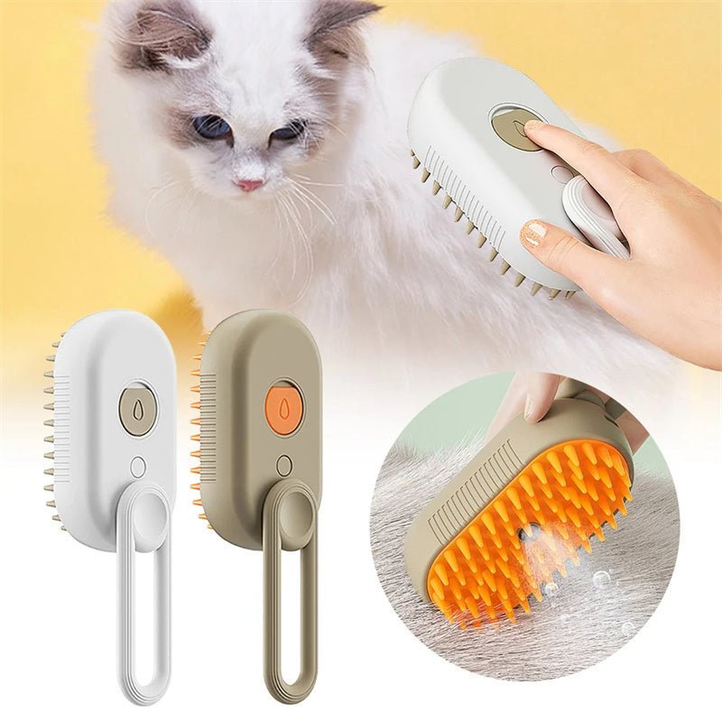 Cat Steam Brush Steamy Dog Brush 3 In 1 Electric Spray Cat Hair Brushes For Massage Pet Grooming Comb Hair Removal Combs Pet Products - Jaazi Intl