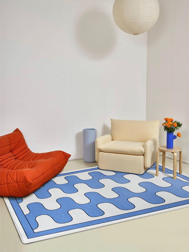 Checkerboard Fluffy Rug - Jaazi Intl