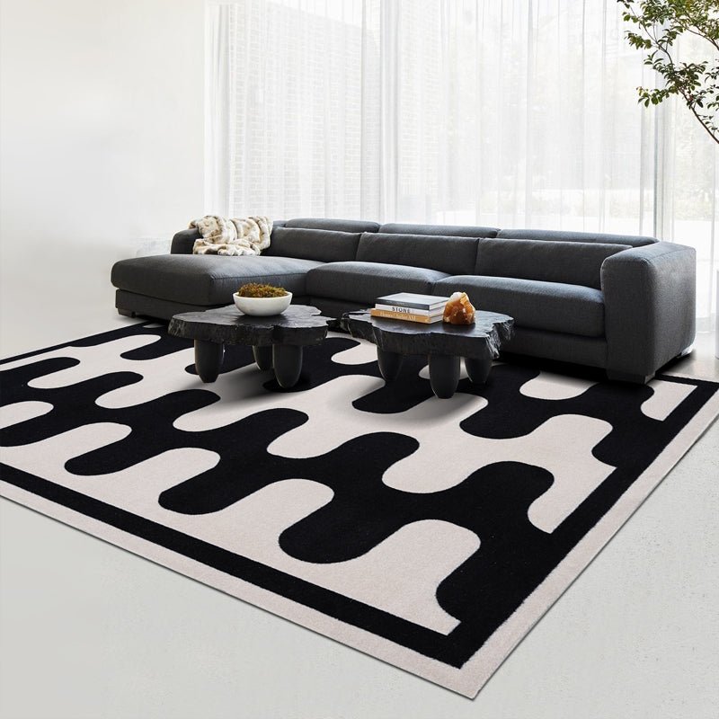 Checkerboard Fluffy Rug - Jaazi Intl