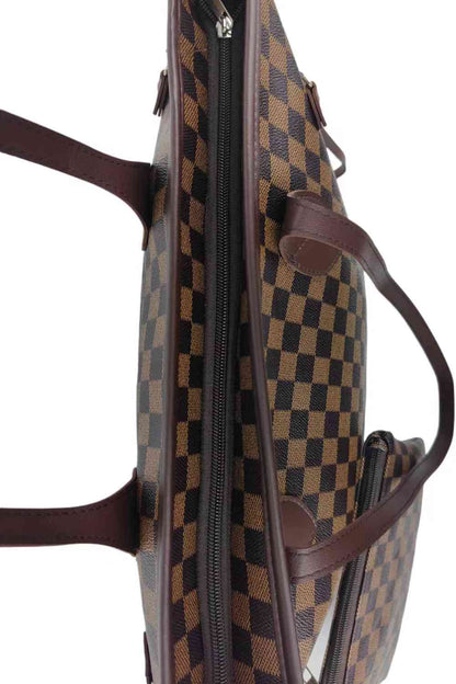 Checkered PVC Two-Piece Bag Set - Jaazi Intl