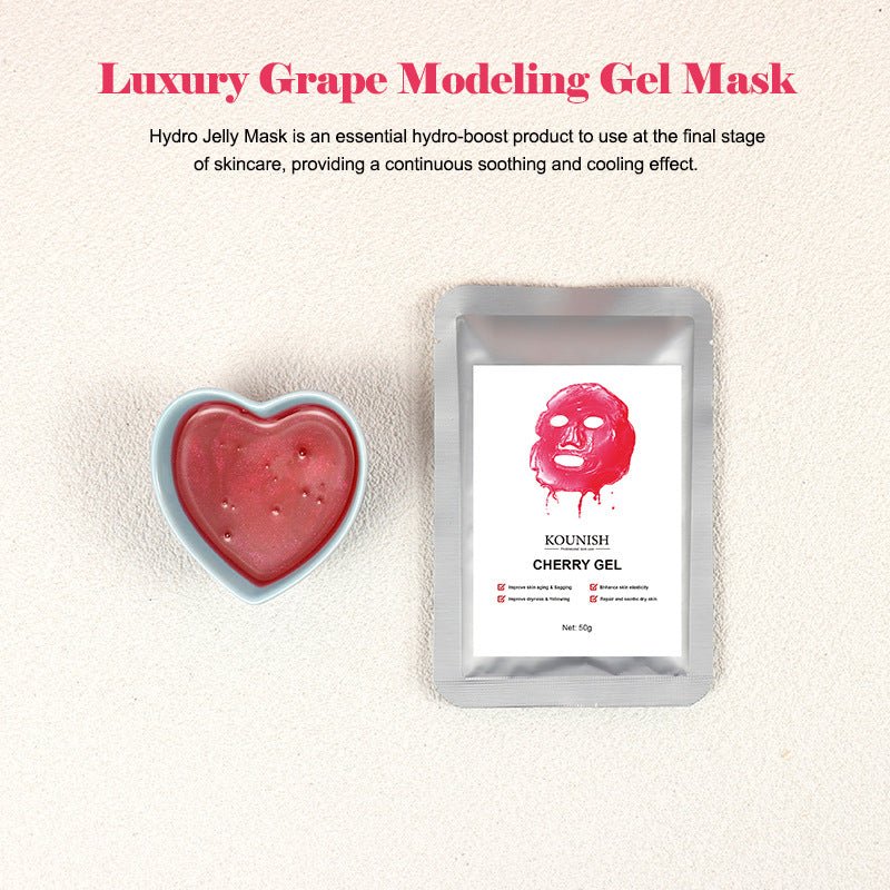 Cherry Flower Seaweed Mask Hydrating Jelly Glue Soft Mask Powder - Jaazi Intl