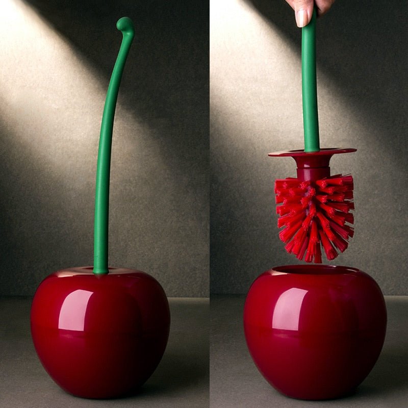 Cherry Shape Toilet Brush Holder Set - Jaazi Intl