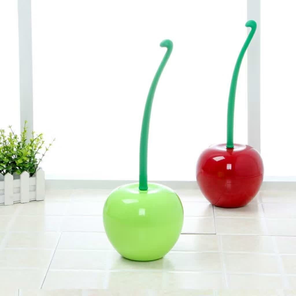 Cherry Shape Toilet Brush Holder Set - Jaazi Intl