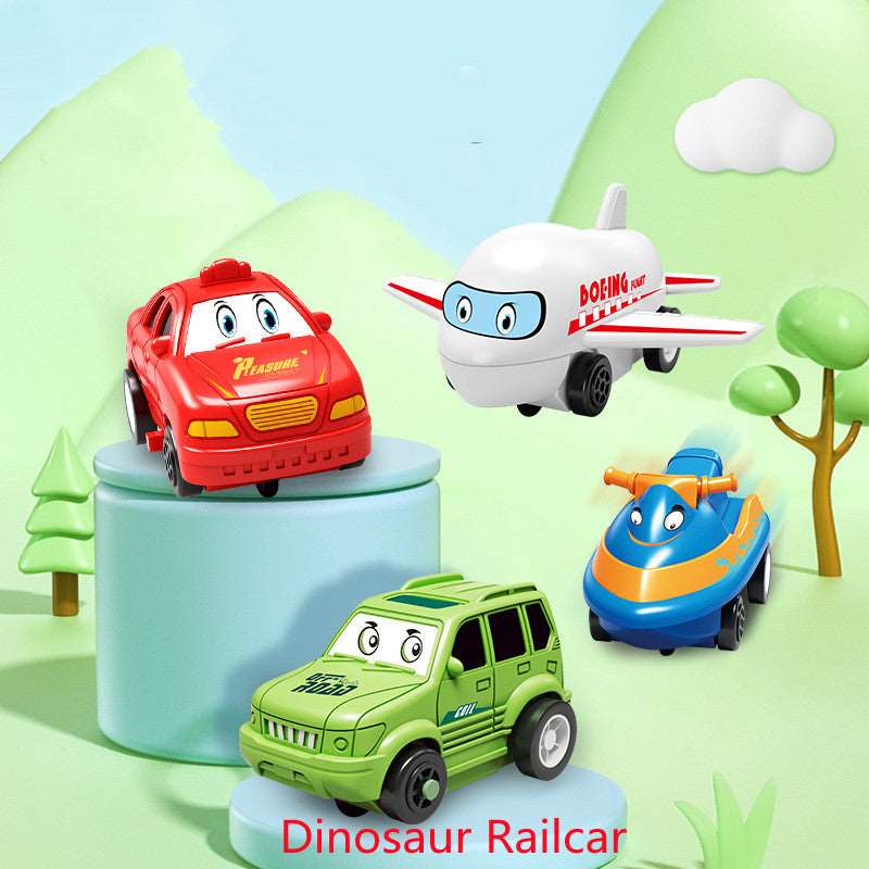 Children Puzzle Electric Railroad Speeder DIY Assembly Electric Car Automatic Rail City Scene Construction Education Toy Gift - Jaazi Intl