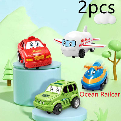 Children Puzzle Electric Railroad Speeder DIY Assembly Electric Car Automatic Rail City Scene Construction Education Toy Gift - Jaazi Intl