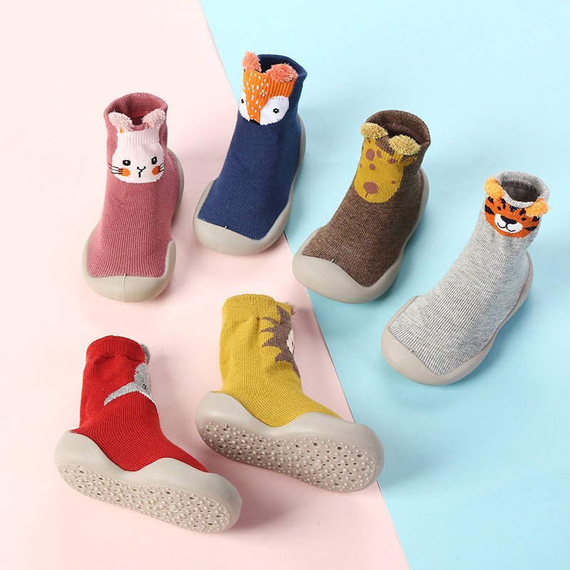 Children&#039;s Floor Socks Infant Silicone Soft Bottom Floor Shoes Boys And Girls Baby Indoor Non - slip Toddler Shoes - Jaazi Intl