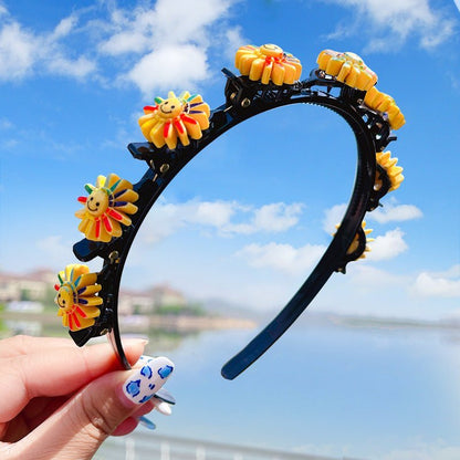 Children&#039;s Headband Hair Accessories Girls&#039; Hair Clips Do Not Hit Hair Clips Hair Straps Hair Breaking Artifact Clips - Jaazi Intl