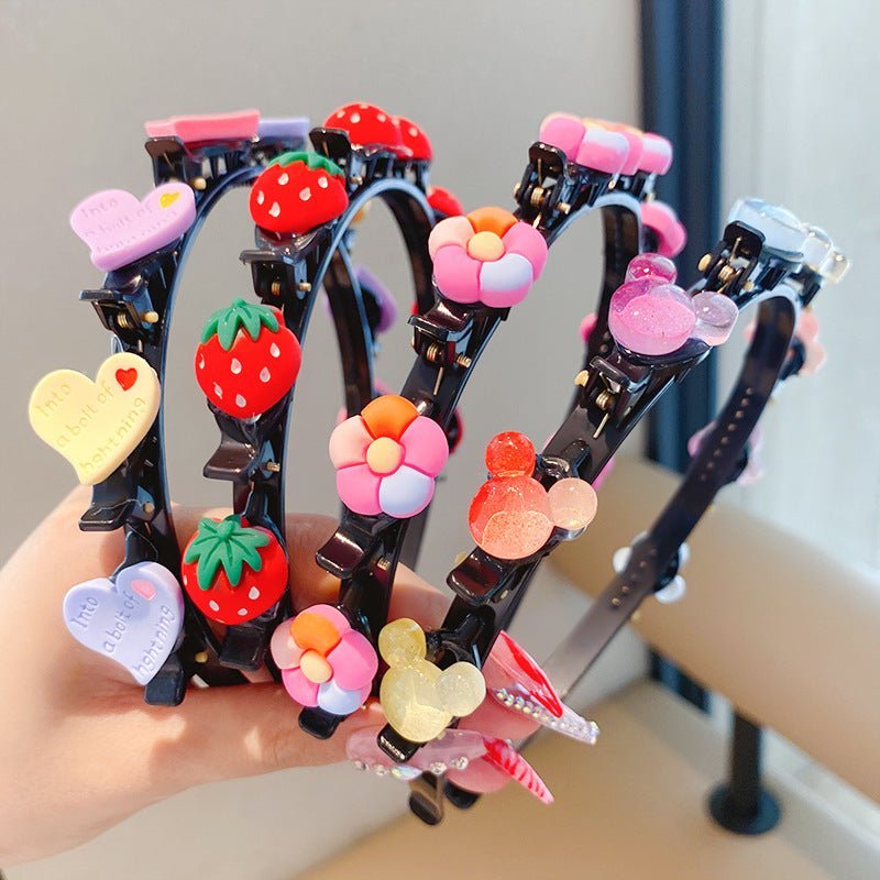 Children&#039;s Headband Hair Accessories Girls&#039; Hair Clips Do Not Hit Hair Clips Hair Straps Hair Breaking Artifact Clips - Jaazi Intl