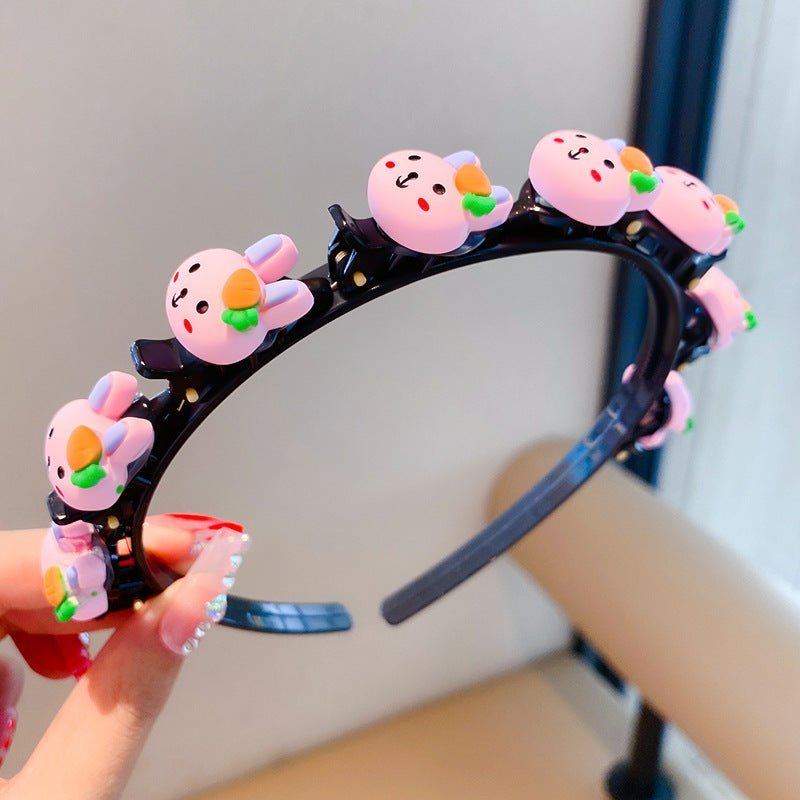 Children&#039;s Headband Hair Accessories Girls&#039; Hair Clips Do Not Hit Hair Clips Hair Straps Hair Breaking Artifact Clips - Jaazi Intl