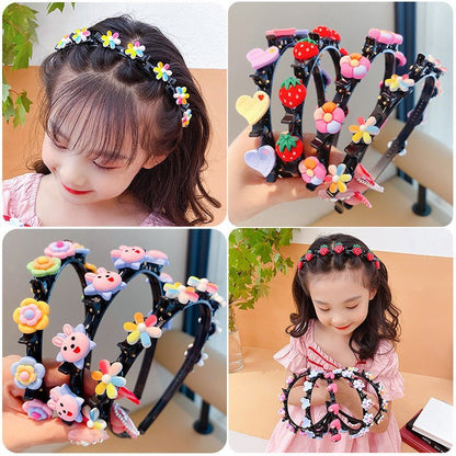 Children&#039;s Headband Hair Accessories Girls&#039; Hair Clips Do Not Hit Hair Clips Hair Straps Hair Breaking Artifact Clips - Jaazi Intl