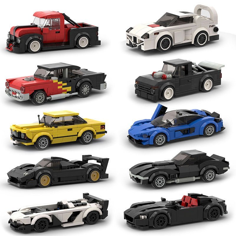 Children's Toys Car Model Sports Car And Small Particle Building Blocks MOC Educational Toys - Jaazi Intl