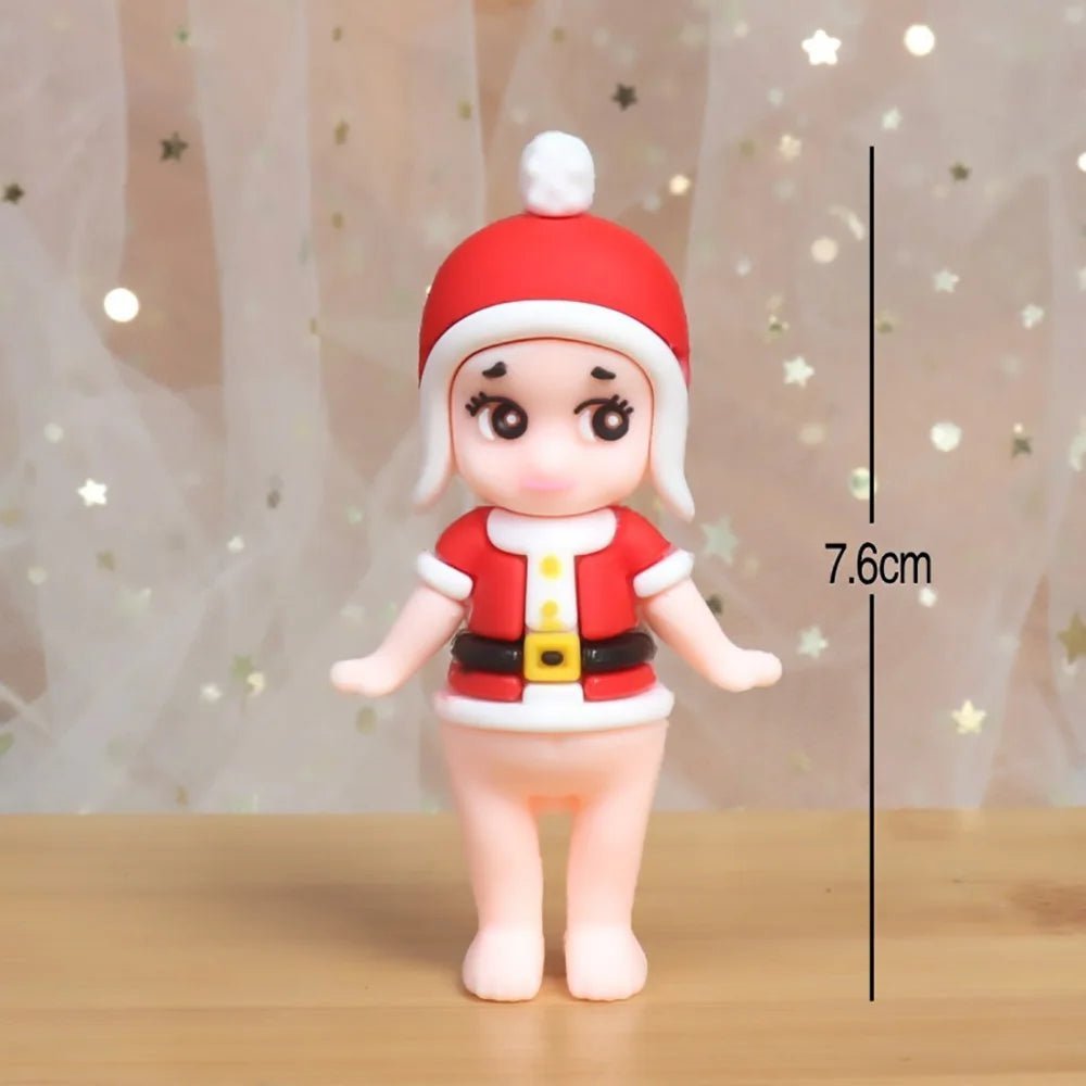 Christmas Cake Toppers Santa Claus Xmas Tree Snowman Cake Decor Leaf Wreath Cupcake Decors Home New Year Party Baking Supplies - Jaazi Intl