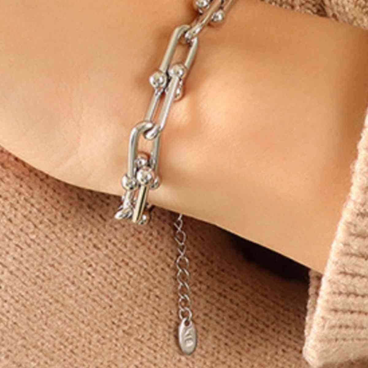 Chunky Chain Titanium Steel Bracelet - Jaazi Intl