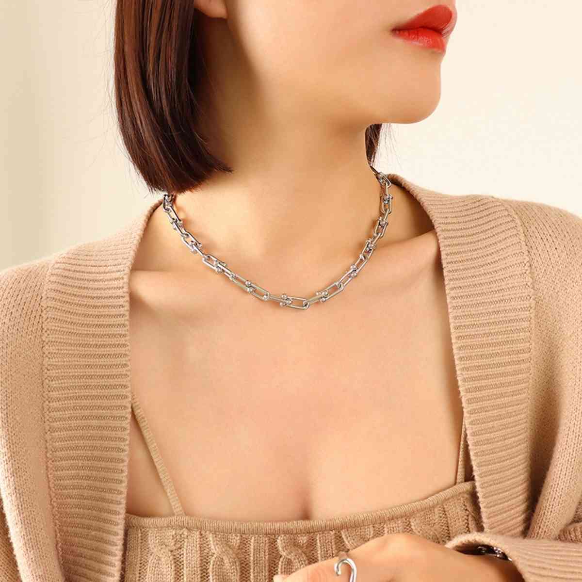 Chunky Chain Titanium Steel Necklace - Jaazi Intl