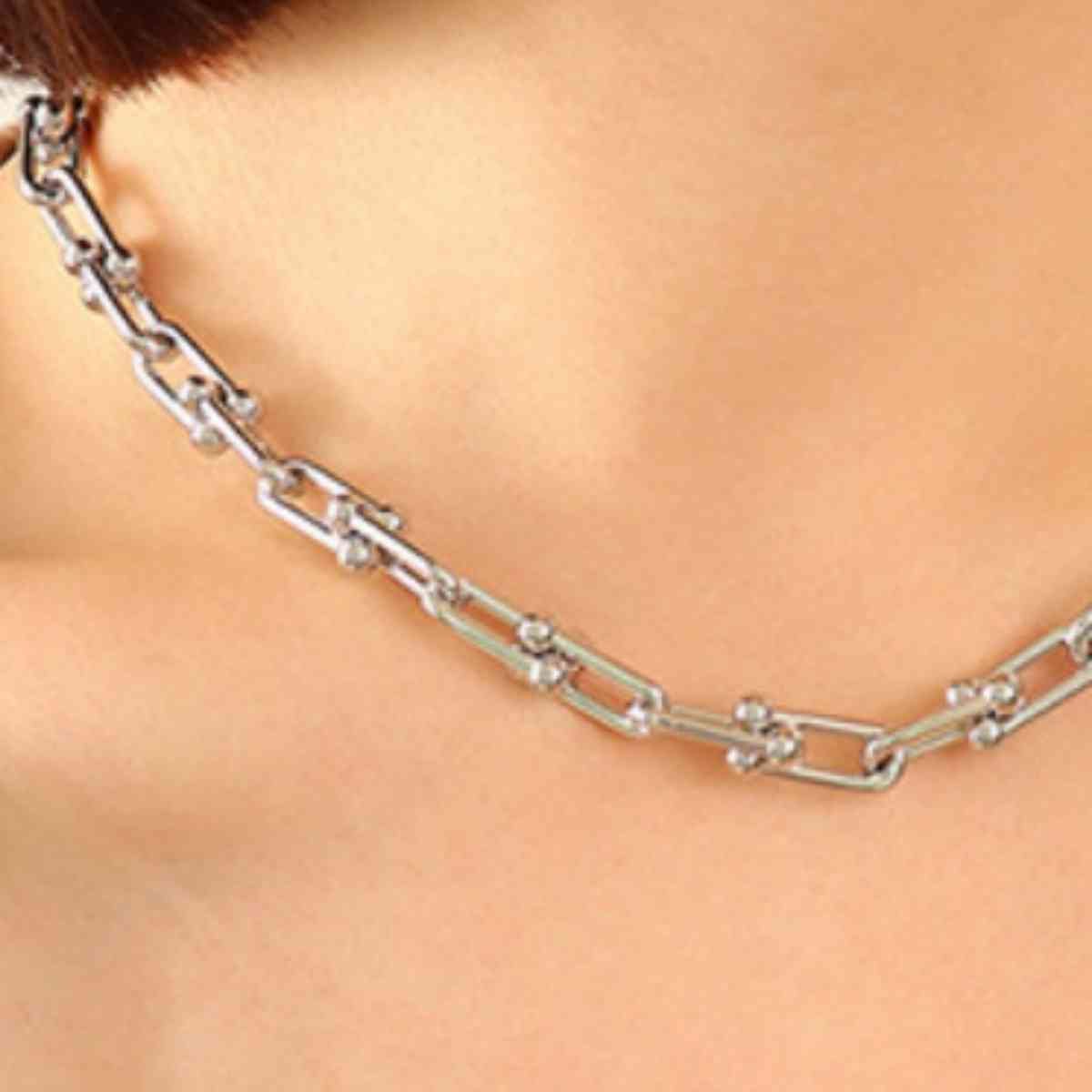 Chunky Chain Titanium Steel Necklace - Jaazi Intl