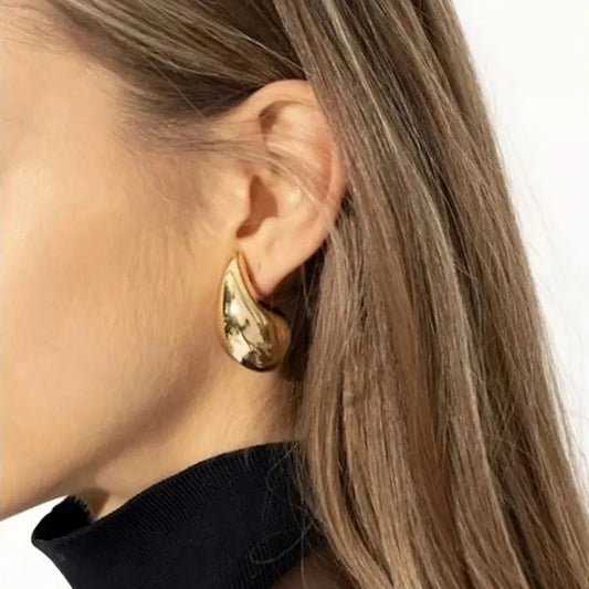 Chunky Dome Drop Earrings - Jaazi Intl