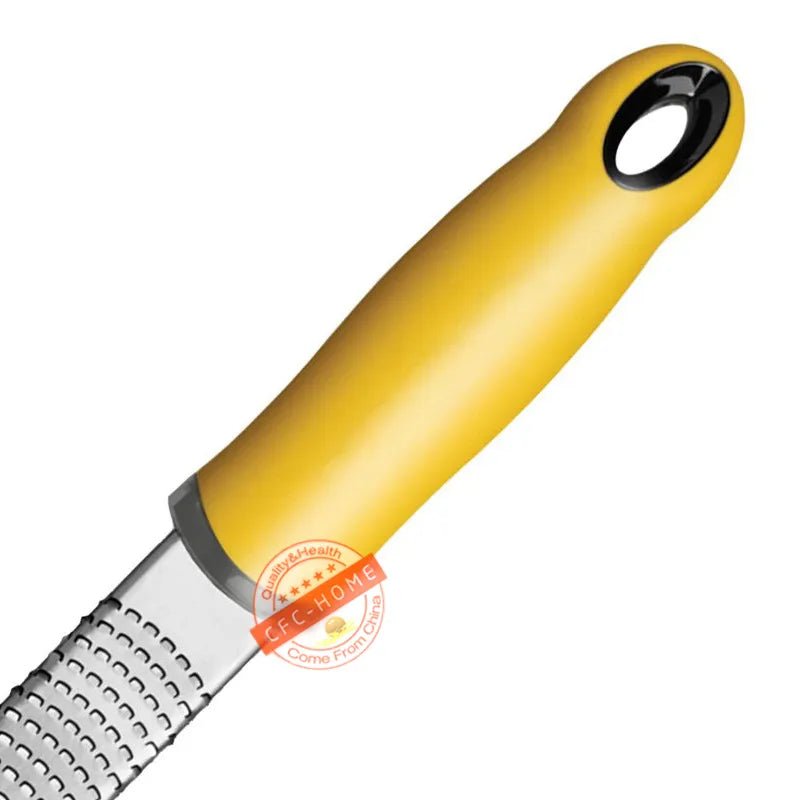 Citrus Lemon Zester & Cheese Grater - Parmesan Cheese, Lemon, Ginger, Garlic, Nutmeg, Chocolate, Vegetables, Fruits, kitchen tools - Jaazi Intl