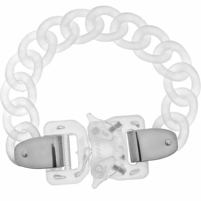 Clear Buckle Men's Chain Necklace - Jaazi Intl