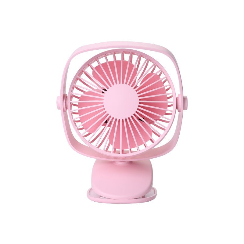 Clip Fan Mini Mute Desktop Desktop Small Fan Stroller Student Dormitory USB Charging Fan - Jaazi Intl