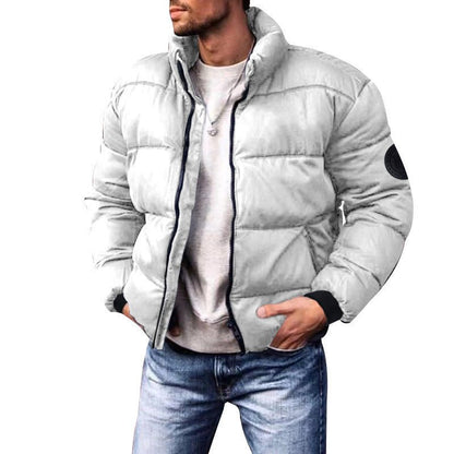 Coat Stand - up Collar Downcotton - padded Jacket Thickened Men's Cotton Jacket - Jaazi Intl