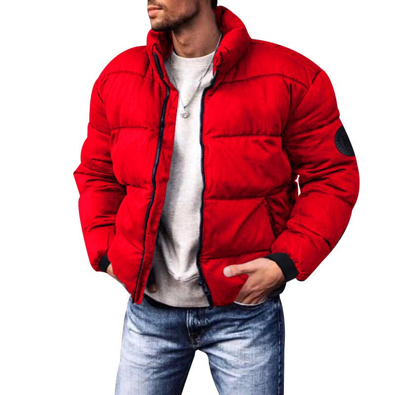 Coat Stand - up Collar Downcotton - padded Jacket Thickened Men's Cotton Jacket - Jaazi Intl