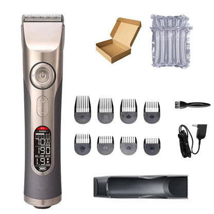 CODOS CHC 980 Professional Hair Trimmer Wireless Rechargeable Men's Hair Clipper with Seat Charger Barber Hair Cutting Machine - Jaazi Intl