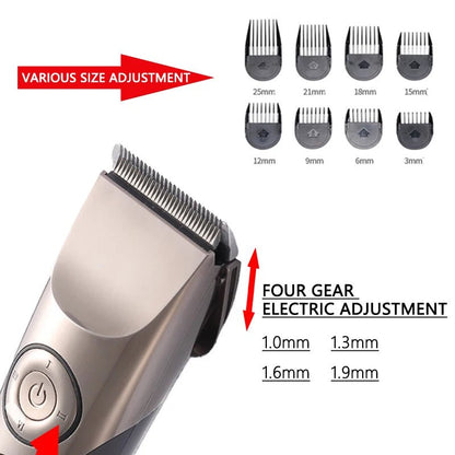 CODOS CHC 980 Professional Hair Trimmer Wireless Rechargeable Men's Hair Clipper with Seat Charger Barber Hair Cutting Machine - Jaazi Intl