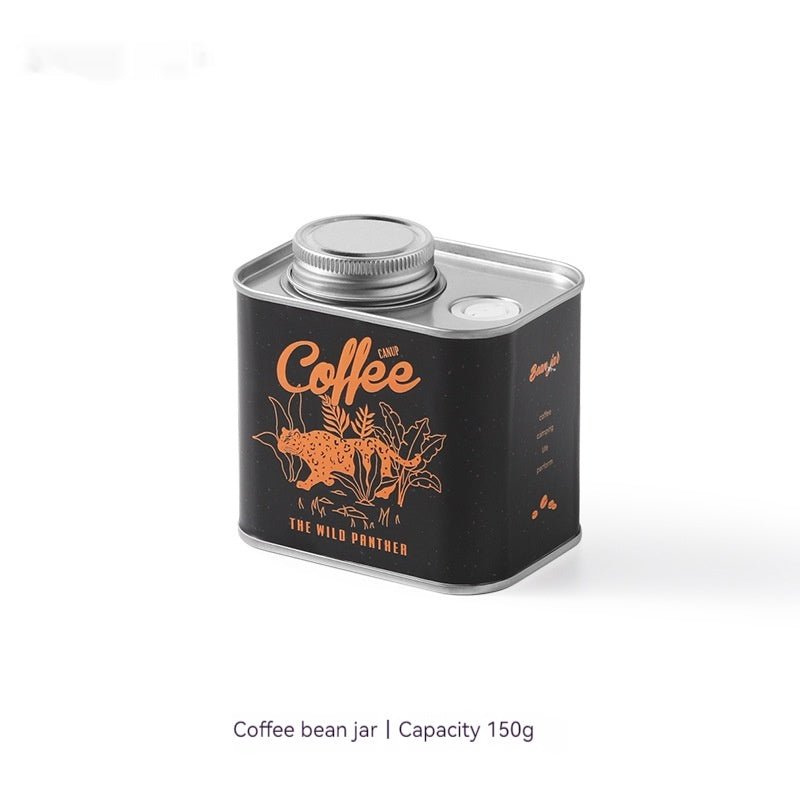 Coffee Bean Sealed Cans Outdoor Camping Tinplate Box Food Grade Packaging Storage Fresh - keeping Breathing Iron Cans - Jaazi Intl