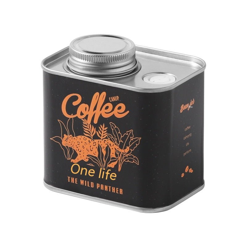 Coffee Bean Sealed Cans Outdoor Camping Tinplate Box Food Grade Packaging Storage Fresh - keeping Breathing Iron Cans - Jaazi Intl