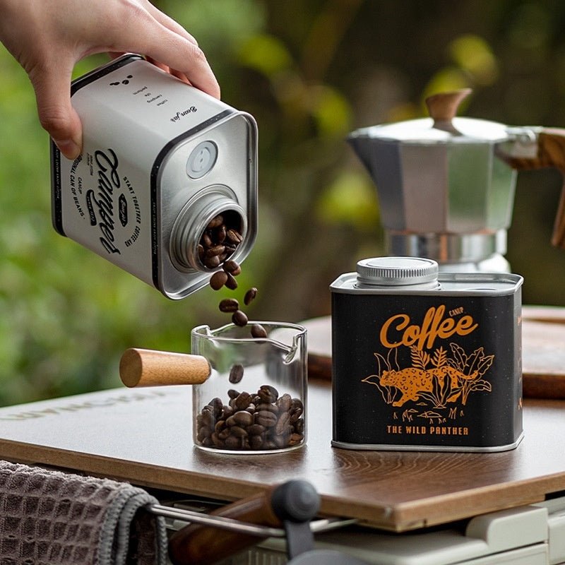 Coffee Bean Sealed Cans Outdoor Camping Tinplate Box Food Grade Packaging Storage Fresh - keeping Breathing Iron Cans - Jaazi Intl