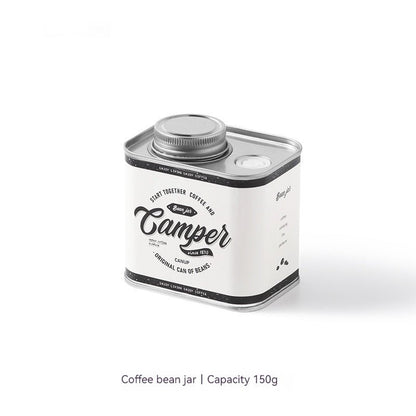 Coffee Bean Sealed Cans Outdoor Camping Tinplate Box Food Grade Packaging Storage Fresh - keeping Breathing Iron Cans - Jaazi Intl