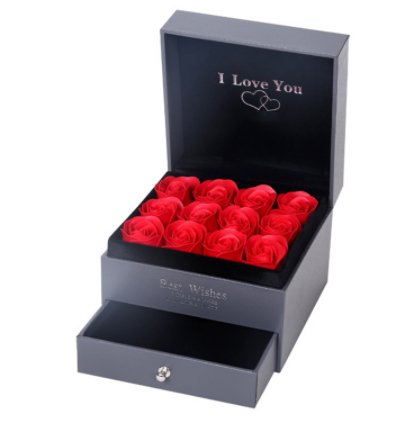 Coffret Cadeau Collier Rose, Cadeau Parfait Pour La Saint - Valentin - Jaazi Intl