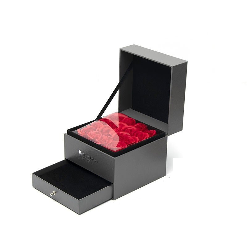 Coffret Cadeau Collier Rose, Cadeau Parfait Pour La Saint - Valentin - Jaazi Intl