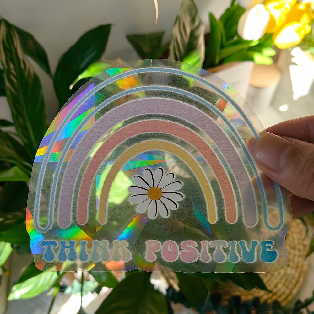 Colorful Suncatcher Sun Sunshine Catcher Rainbow Prism Glass PVC Window Filming - Jaazi Intl
