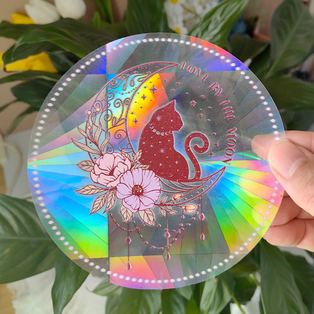 Colorful Suncatcher Sun Sunshine Catcher Rainbow Prism Glass PVC Window Filming - Jaazi Intl